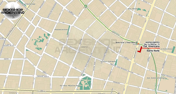 mapa Sexshop Barrio Norte Barrio Norte sexshop